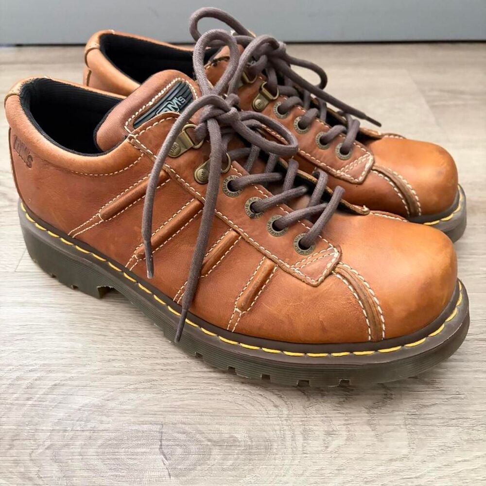Dr-martens Men's Chunky Brown and Tan Oxfords Size 11